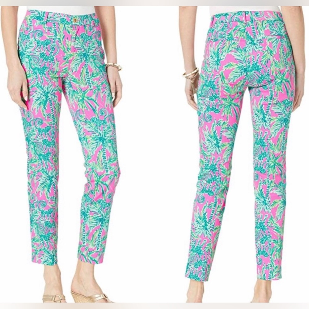 Lilly Pulitzer Kelly Pant Style in Hangin Around Print New Size 8
